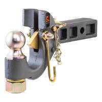 CURT SecureLatch Ball Pintle Receiver Hitch - 48407