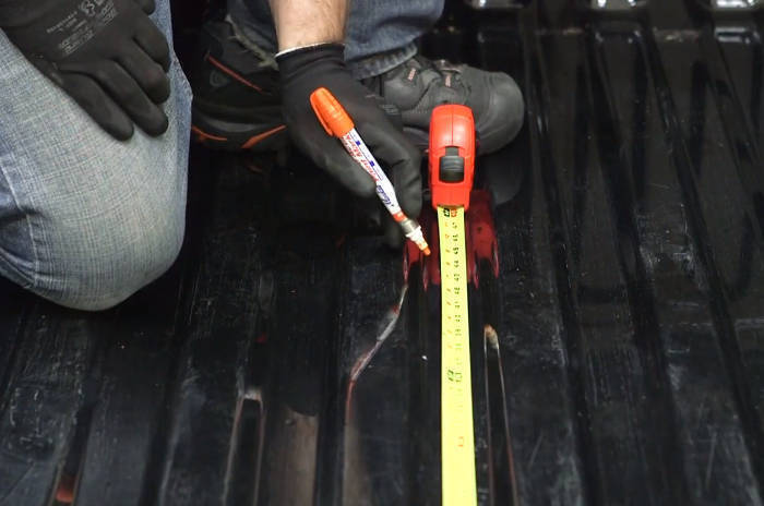 Measure and Drill Gooseneck Ball Hole