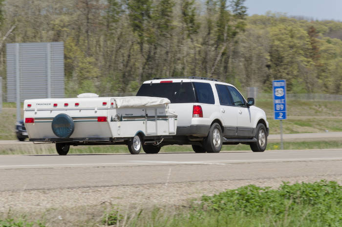 SUV Towing Pop Up Camper