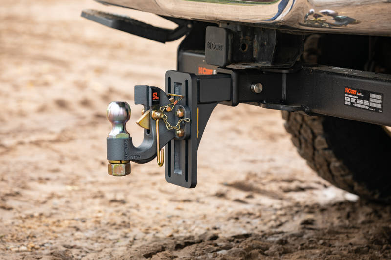 SecureLatch Adjustable Pintle Hitch with Back Plate