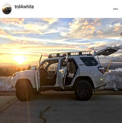trd4white Instagram CURT Rooftop Cargo Carrier